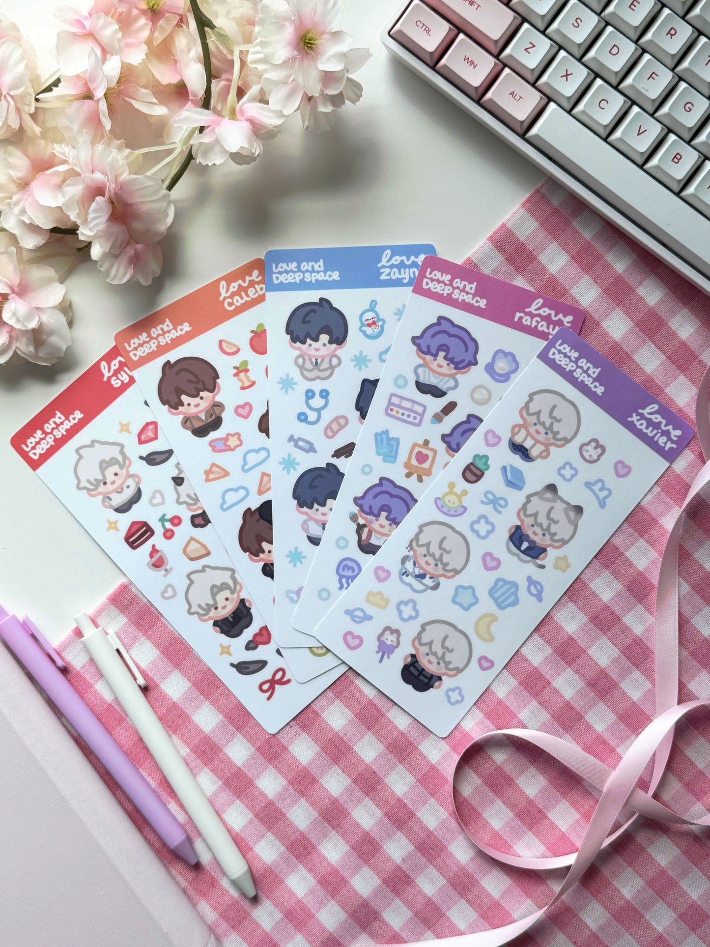 Love & Deepspace Chibi Stickersheets