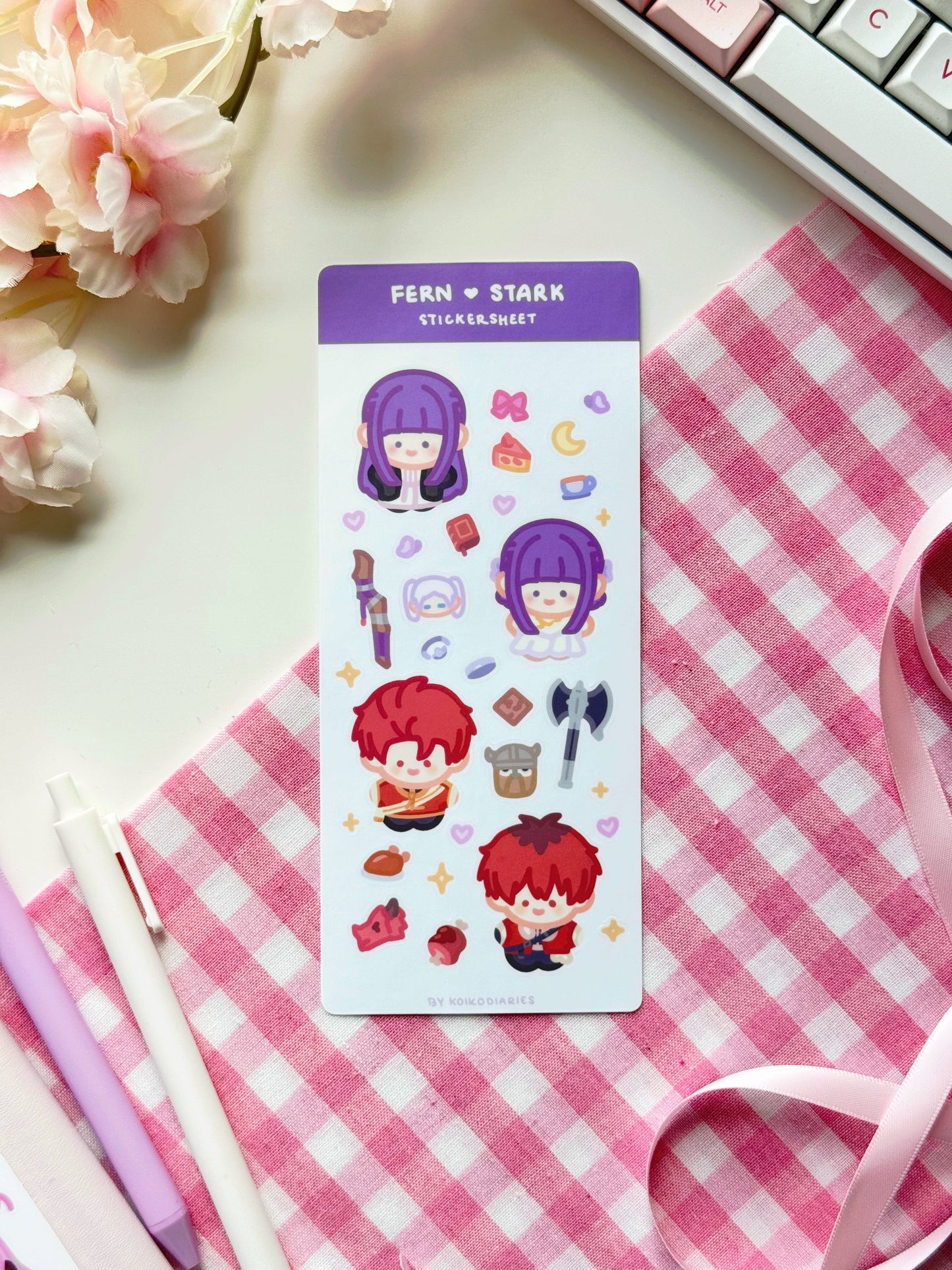 Fern & Himmel Chibi Stickersheet