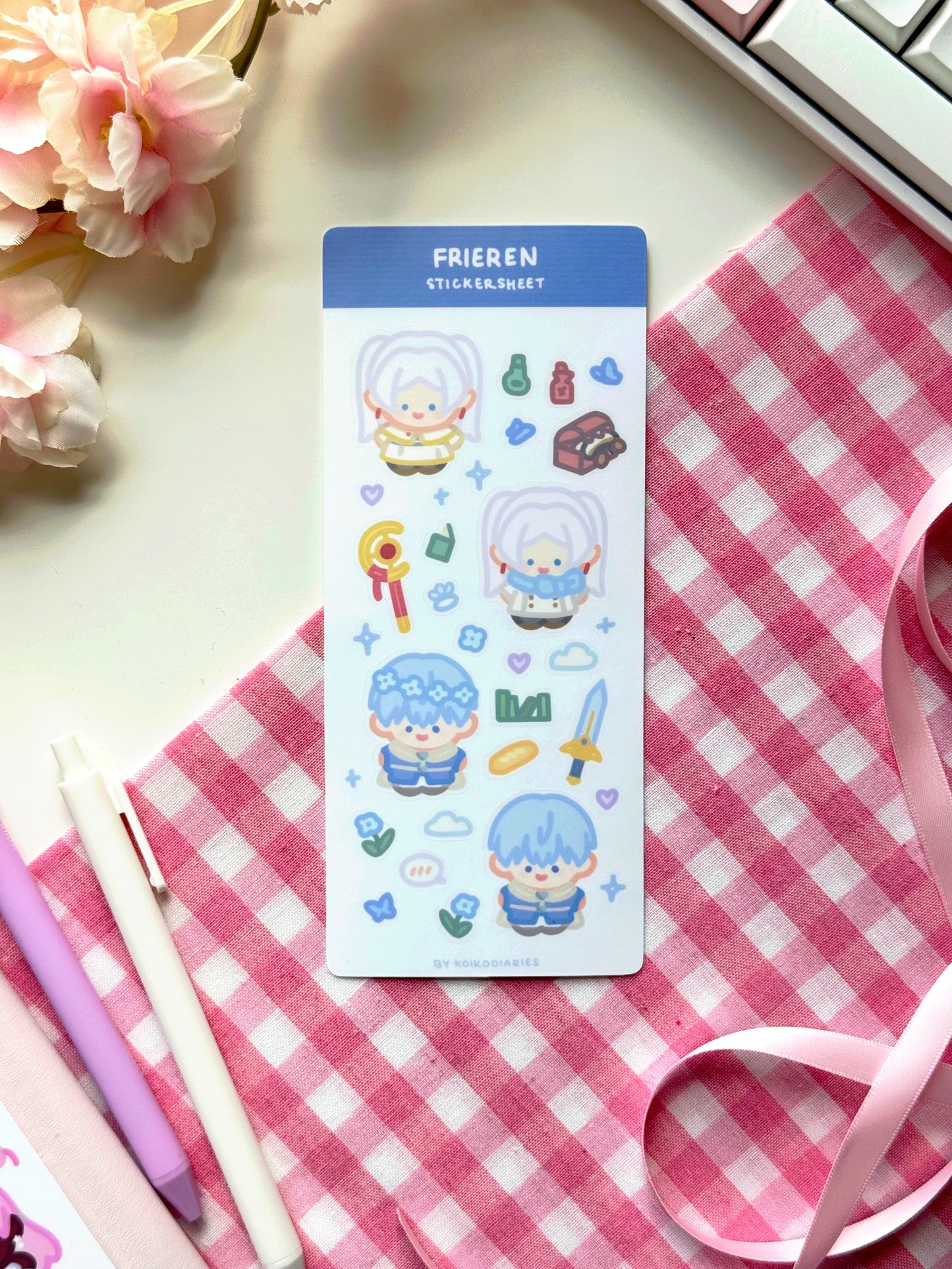 Frieren Chibi Stickersheet