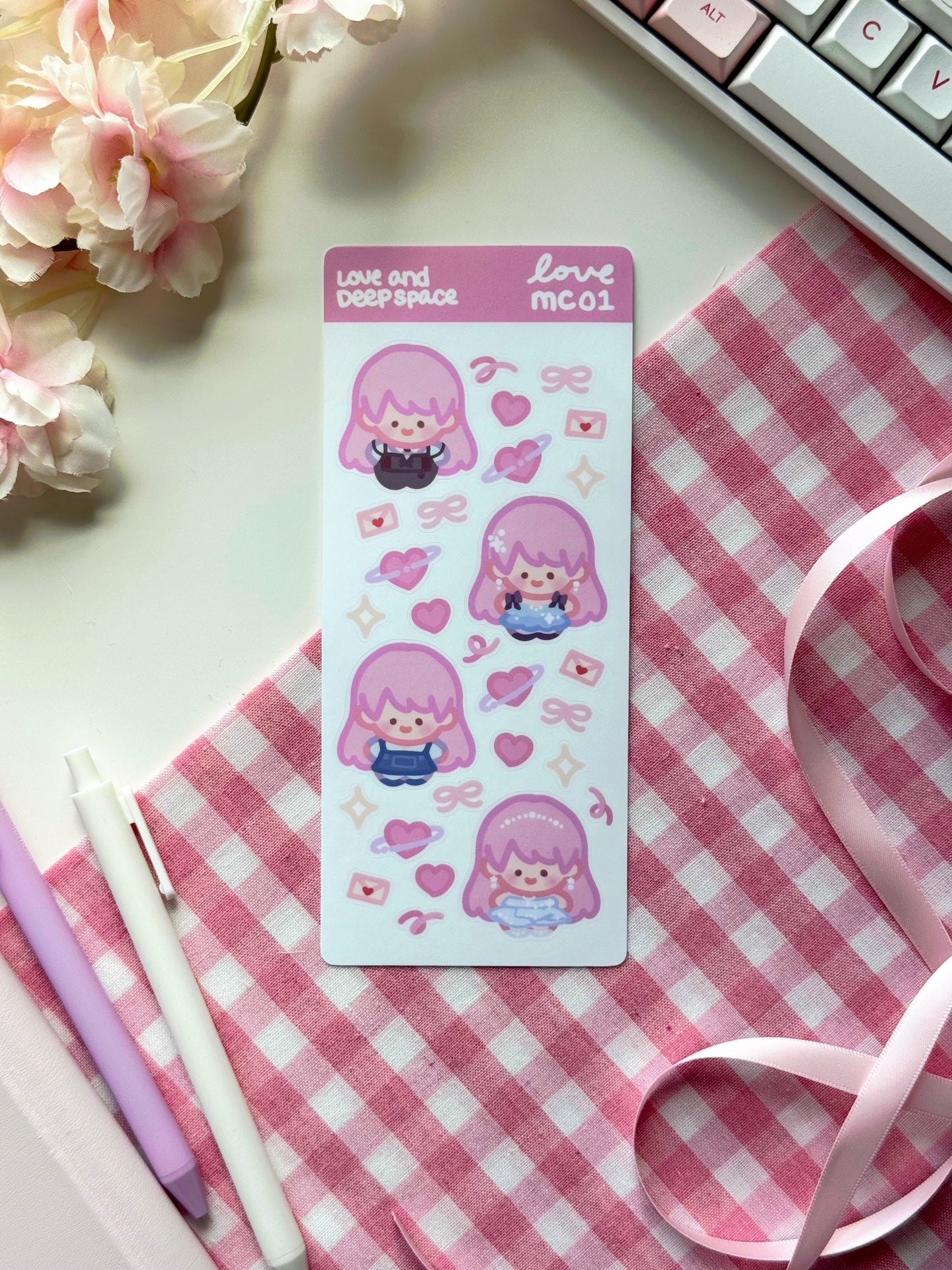Love & Deepspace MC Chibi Stickersheets