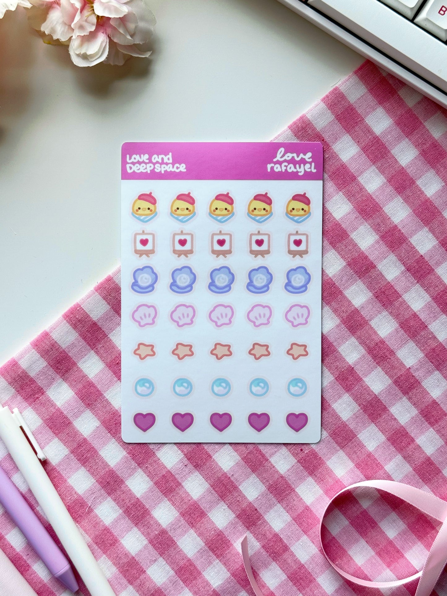 Love & Deepspace Deco Stickersheets