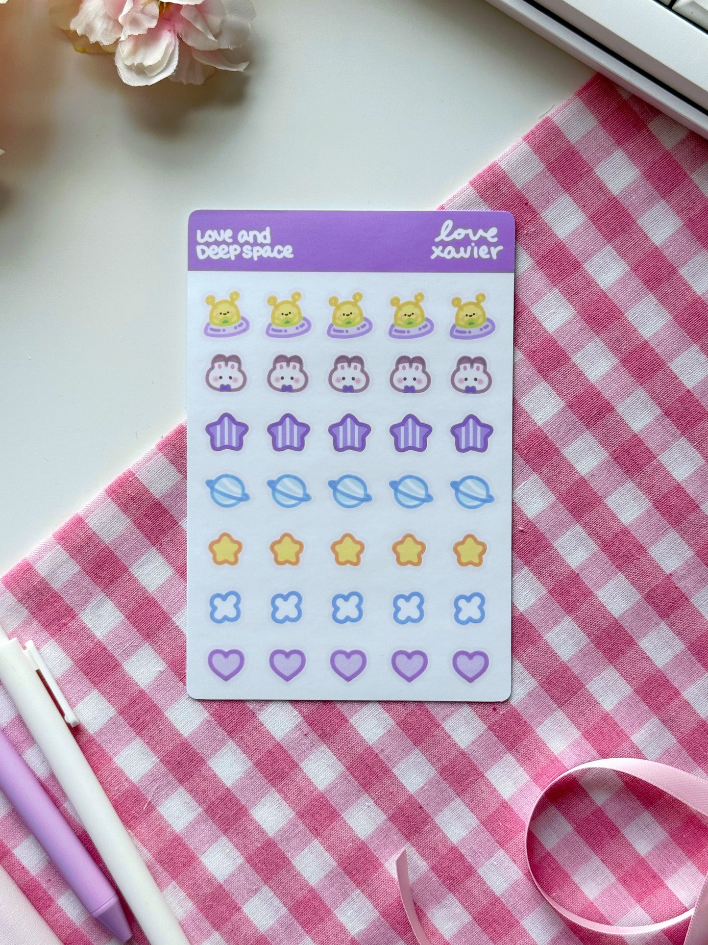 Love & Deepspace Deco Stickersheets