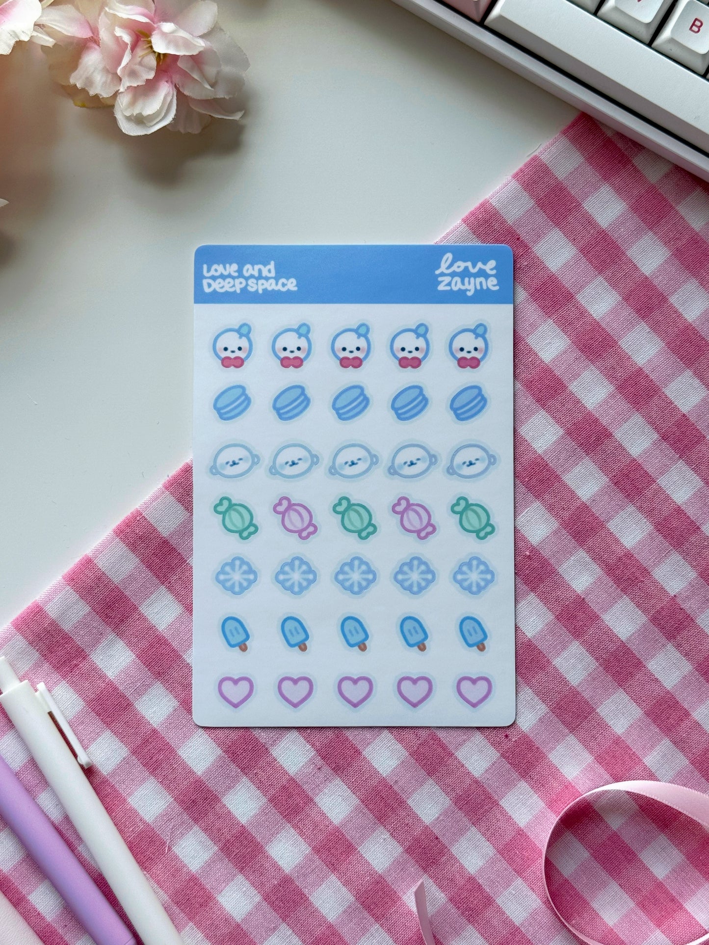 Love & Deepspace Deco Stickersheets