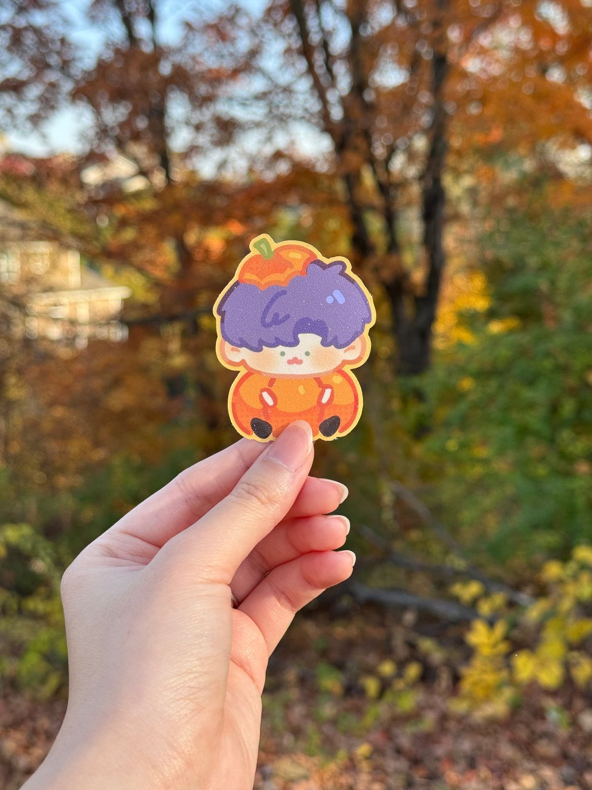 Lads Pumpkin Stickers