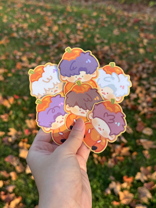 Lads Pumpkin Stickers