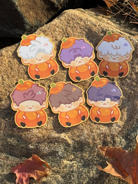 Lads Pumpkin Stickers