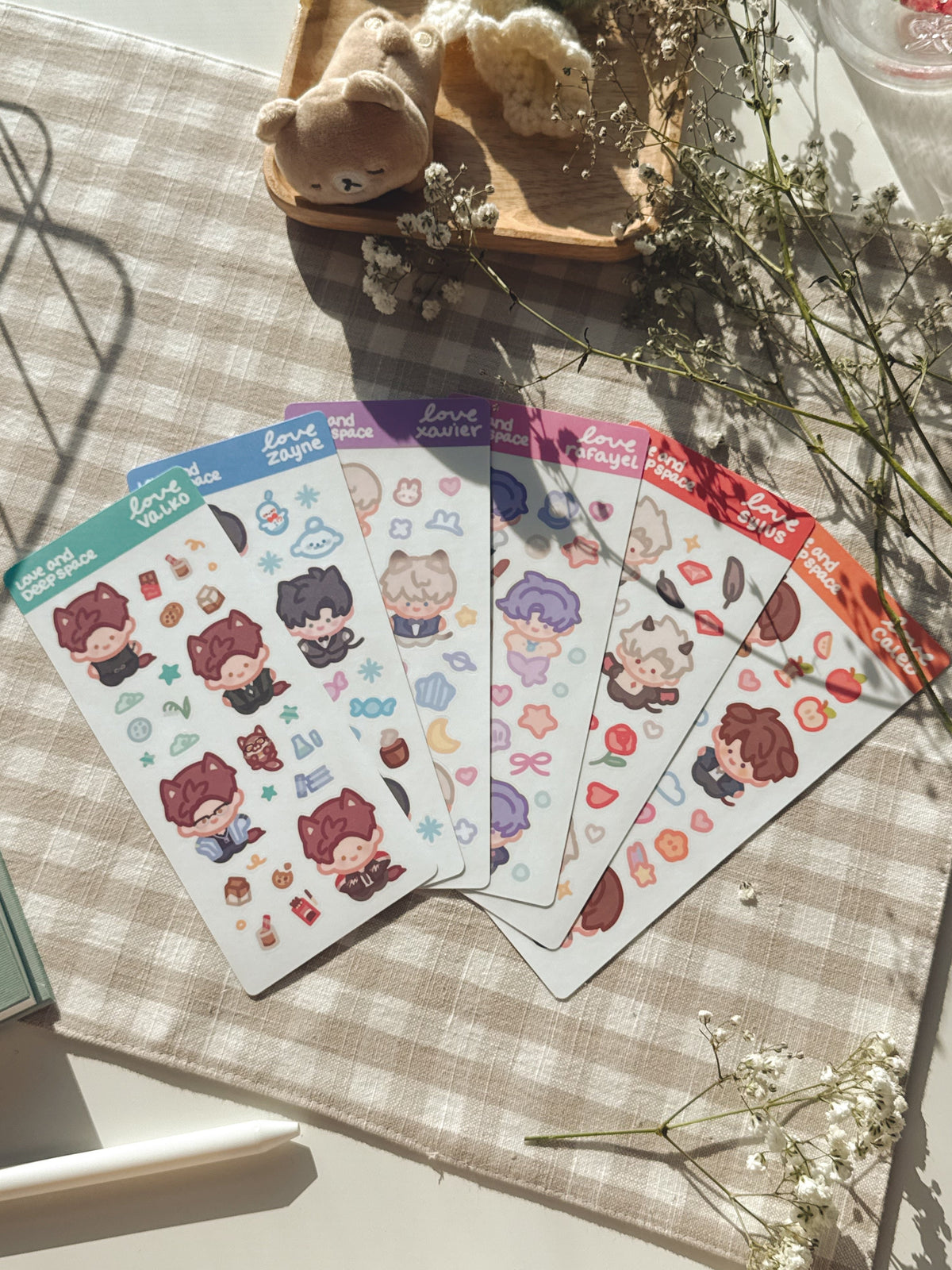 Love & Deepspace Chibi Stickersheets